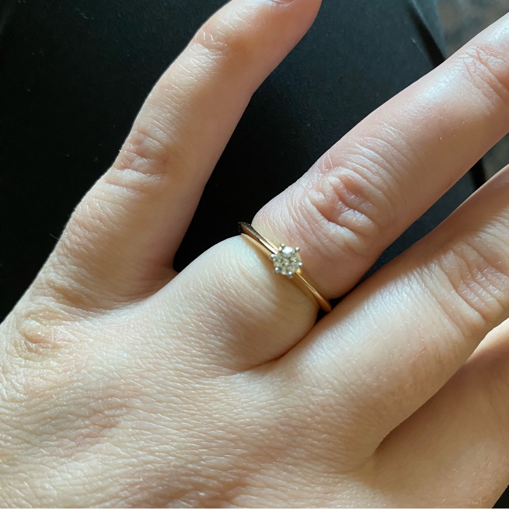 Tiffany & Co. Yellow Gold Diamond Ring Size 5.25